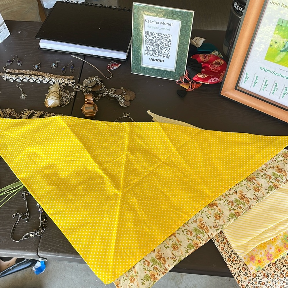 Handmade XL pet bandana - benefits animal welfare!
